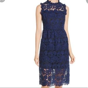 Kate Spade Midnight-blue lace dress
